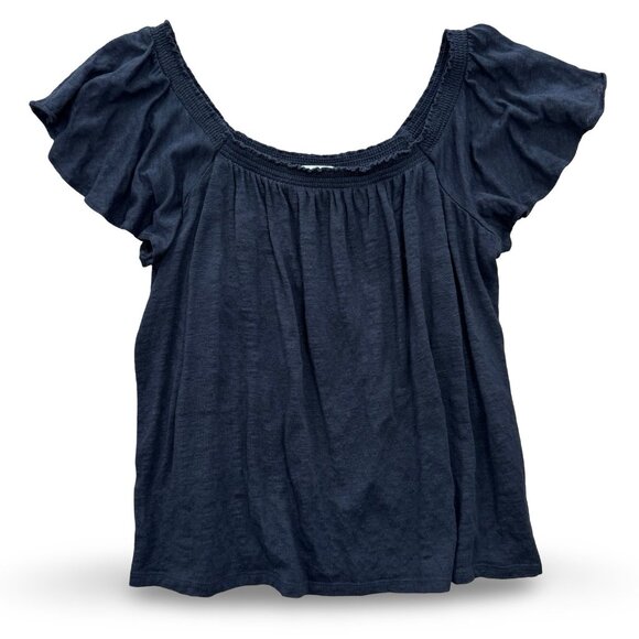 LOFT Tops - Loft Soft Black Linen‎ Top Size Medium